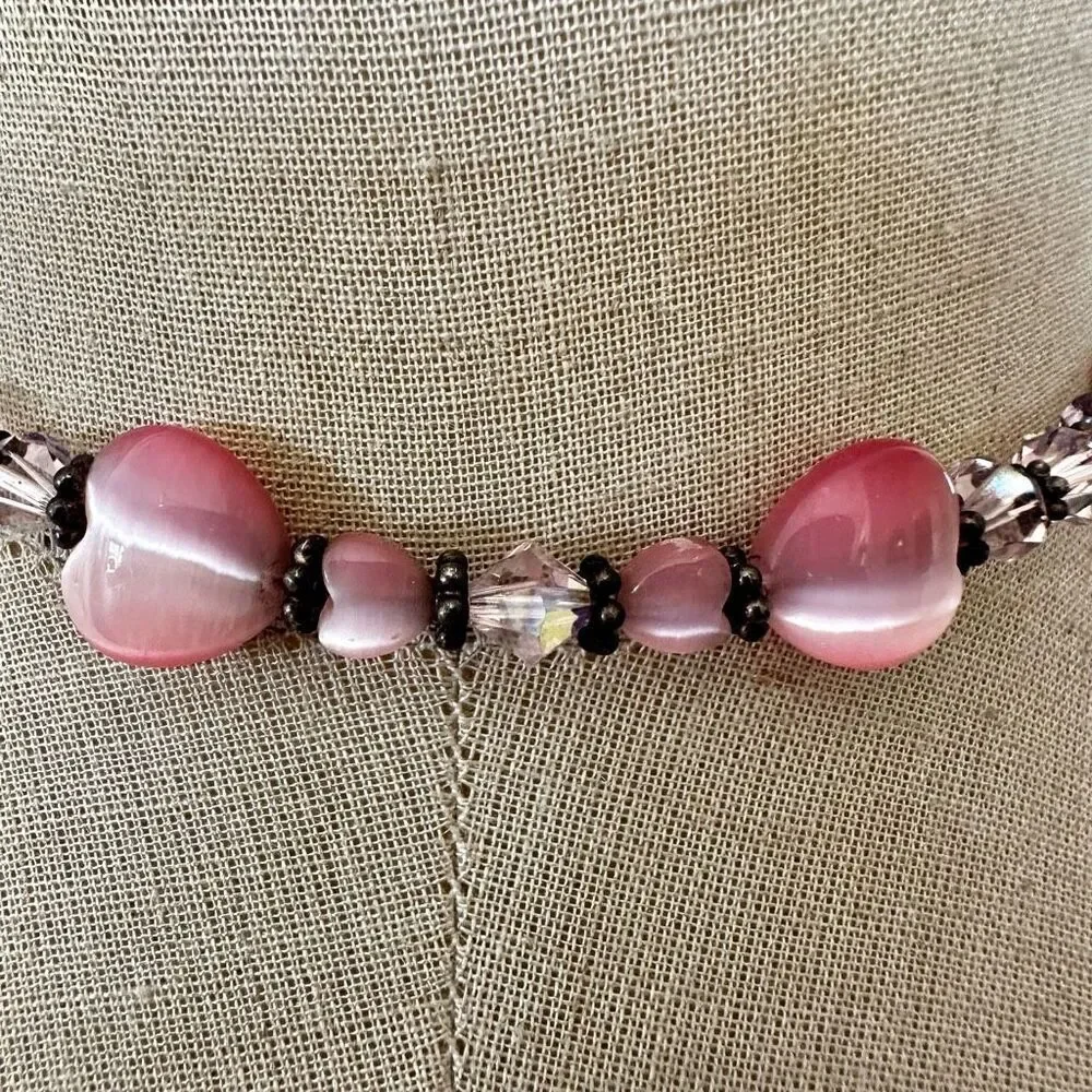 Handmade Artisan choker Necklace with Genuine Vintage Swarovski Crystals 💖 Ster